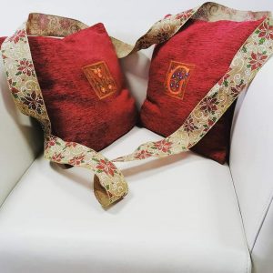 Față de Pernă Broderie Monograma