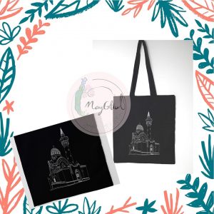 Sacoșă din bumbac brodată