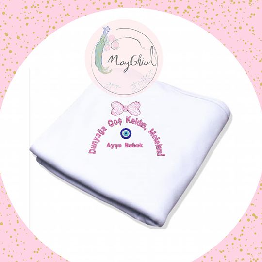 Păturică bebe Fetiță Personalizată