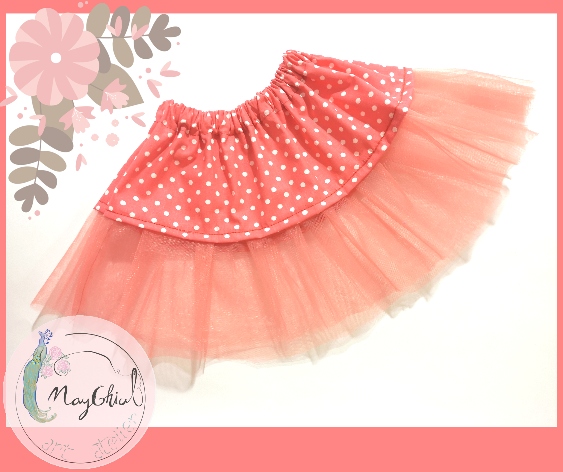 Set body sau tricou cu fustiță Roșu - imagine 2