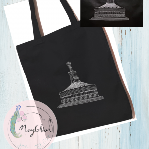 Sacoșă din bumbac brodată