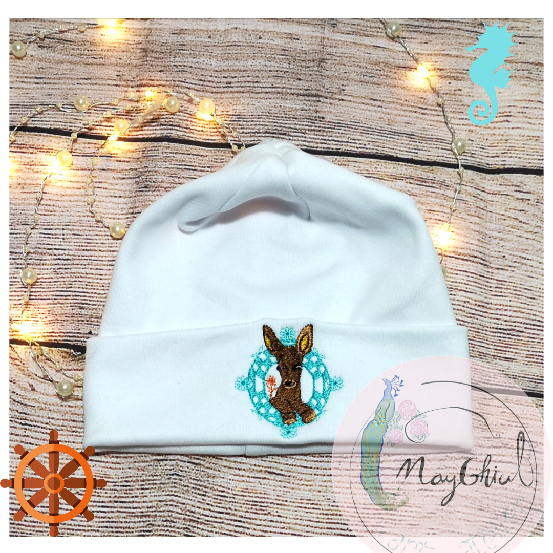 Trusou Bebe/Copilaș brodat Căprior și Personalizat cu Monogramă - imagine 4