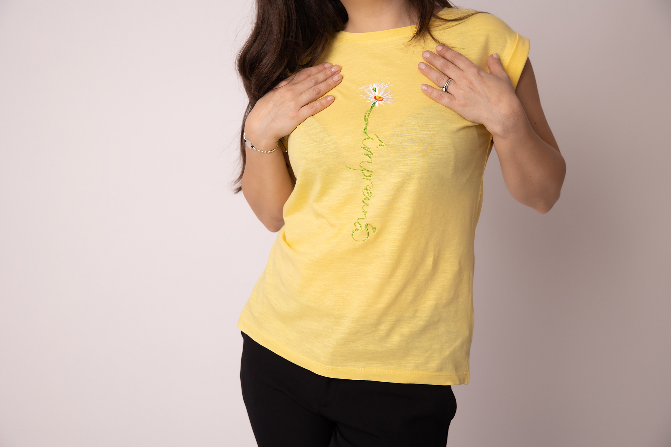 Tricou brodat cu mesaj Împreună - imagine 3