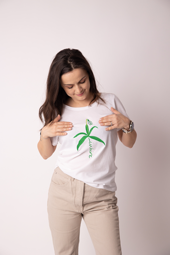 Tricou brodat cu mesaj Iubire - imagine 2